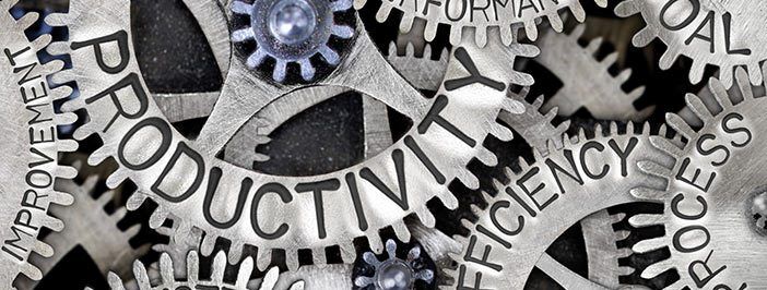 Gears with words like 