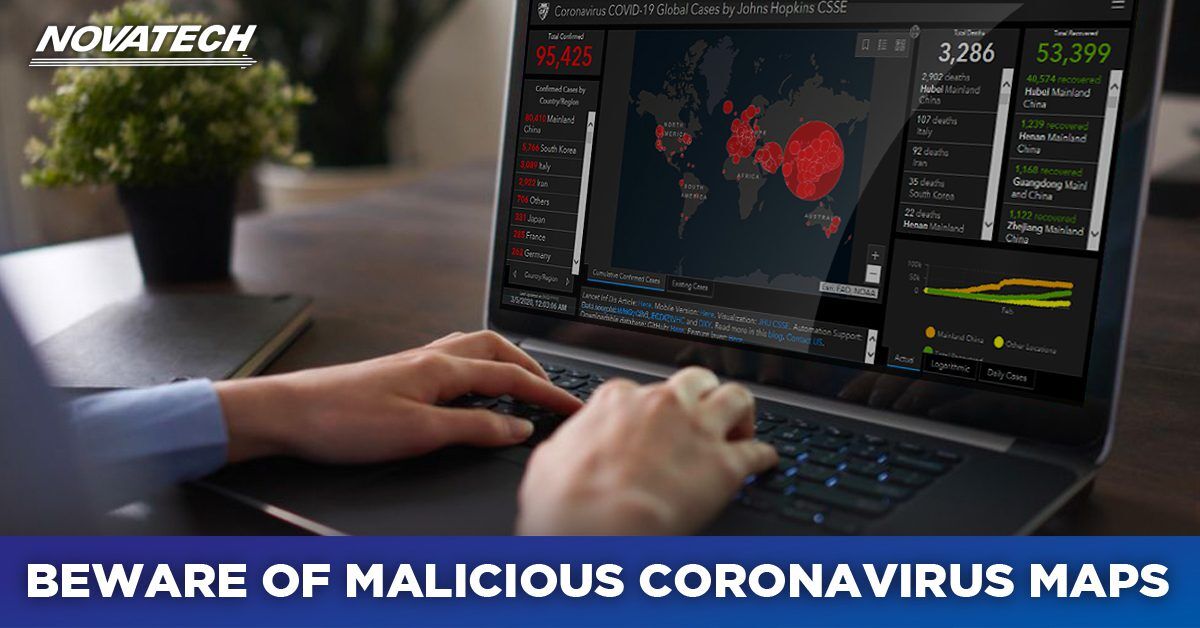 Hackers use fake coronavirus maps to infect visitors with malware