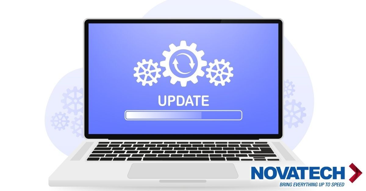 A laptop screen displays an 