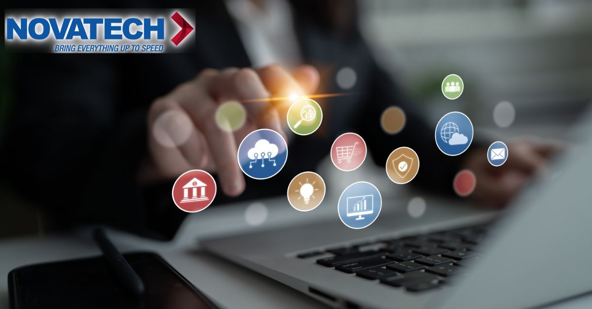 A person interacts with