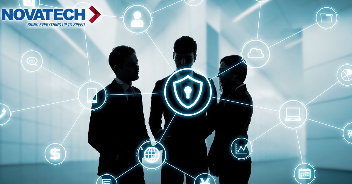 Three business professionals